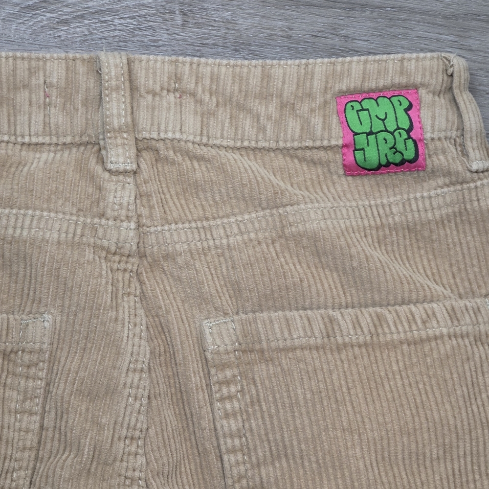 Empyre Tori 90's Cordory Skate Pants Khaki Womans Sz 4 High Waist Loose Fit - Picture 6 of 10